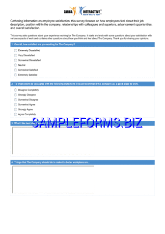 Sample Survey Questions 4 pdf free